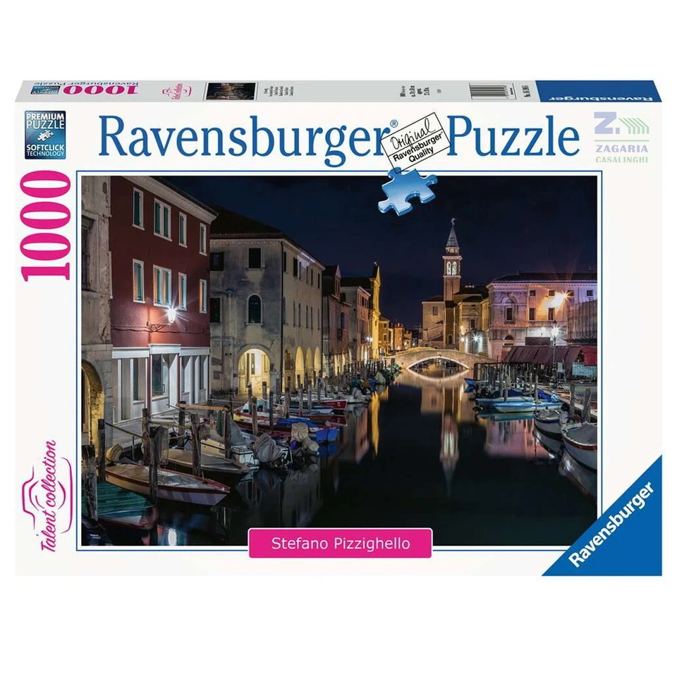 RAVENSBURGER PUZZLE 1000 PZ. PAESAGGIO CANILI DI VENEZIA di STEFANO PIZZIGHELLI - Immagine 1 di 1