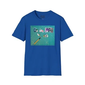 LACEWELL-Outsider Art Brut maßgeschneidertes Unisex-Softstyle-T-Shirt DO MORE THAN U TALK! - Bild 1 von 33
