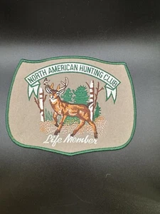 North American Hunting Club gestickter Aufnäher Life Member zum Aufnähen Bügelbild Neu - Bild 1 von 5