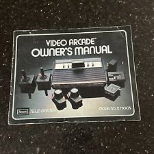1982 Vintage Sears Tele-Games Video Arcade Owner's Manual -- Booklet Only