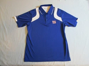 Neu ohne Etikett Antigua Herren NY Giants Polo Logo Shirt blau weiß Large - Bild 1 von 6