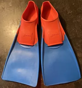 FINIS Long Floating Swim Fins Size US 5-7 Blue/Orange Flippers - Picture 1 of 4