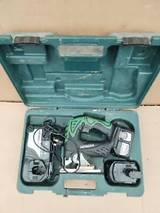 HITACHI CJ 18DL 18V JIG SAW BATTERY, CHARGER, CARRY CASE K2E7 - Picture 1 of 9