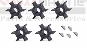 5pcs Water Pump Impeller with Key for Yamaha 9.9hp Outboard Motor 682-44352-03 - Imagen 1 de 3