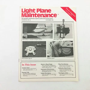 Light Plane Maintenance Magazine November 1989 Vintage - Bild 1 von 4
