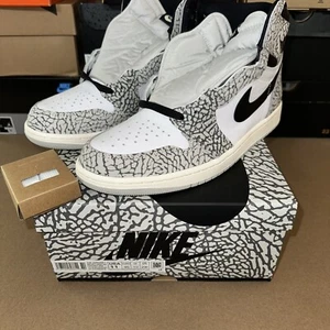 Nike Mens Size 11 Air Jordan 1 Retro High White Cement DZ5485-052 Tech Grey - Picture 1 of 8