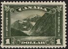 CANADA-1930 $1 oliwkowo-zielony Sg 303 ZAMONTOWANY W IDEALNYM STANIE