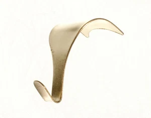 Neu 48 x Zierleistenhaken Schienenaufhänger EB Messing versilberter Stahl - Onestopdiy - HD - Bild 1 von 1