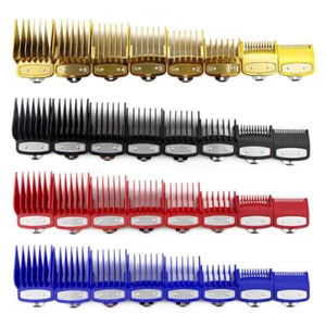 8PCS Professional Hair Clipper Metal Clip Guides Limit Combs Guards For WAHL - Picture 1 of 15