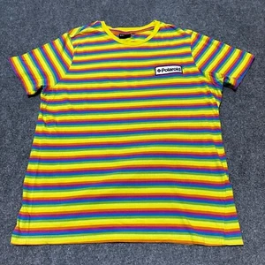 Polaroid Shirt Herren T-Shirt Medium gelb gestreift Baumwolle Kurzarm - Bild 1 von 11