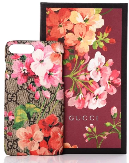 GUCCI GG Supreme Monogram Blooms 474578 527476 iPhone 7/8 保护壳 全新带盒 意大利 — 第 1/4 张图片