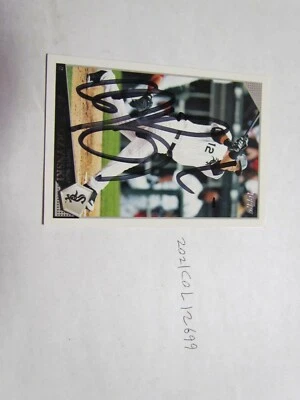 2009 Topps A.J.Pierzynski Signed Baseball Card Beckett Pre-Certified  - Image 1 of 2