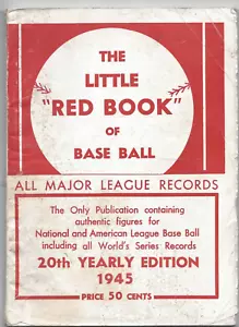 Libro piccolo rosso del baseball 1945 copertina morbida - Foto 1 di 1
