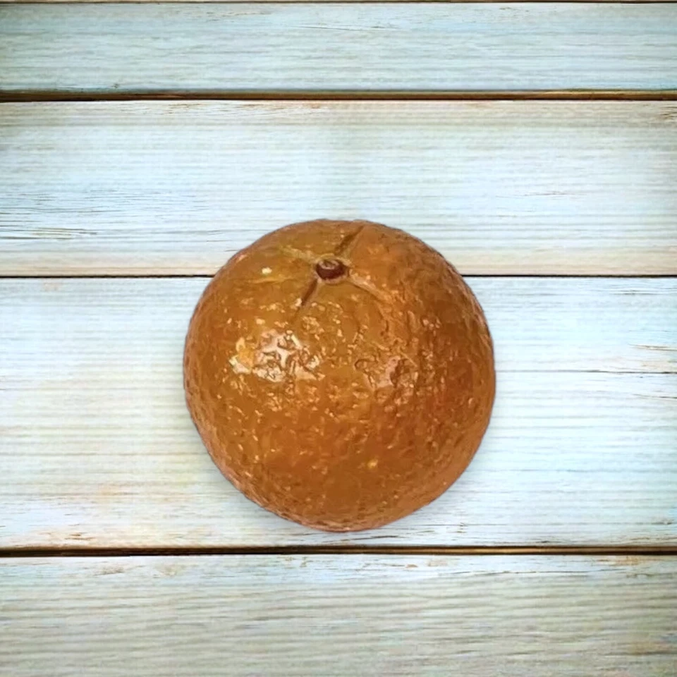 Винтажный реалистичный пищевой декор камень фрукты апельсин мандарин алебастр - Изображение 1 из 4