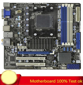 FOR ASRock 880GMH/U3S3 880G Motherboard Supports AM3/AM3+ 32GB 100% Test Work - Picture 1 of 4