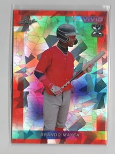Leaf Vivid Brando Mayea 2023 rojo paralelo RC #54 4/8 SP YANKEES - Imagen 1 de 1