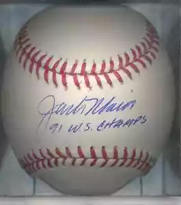 Jack Morris 91 WS CHAMPS Minnesota Twins Autographed Signed OML Baseball COA - Picture 1 of 1