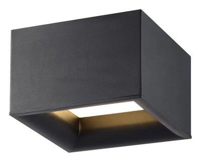 Access Lighting 50009LEDD Bloc 7"W LED Flush Mount Square Ceiling - Black / - Image 1 of 4