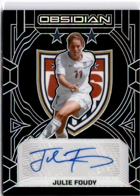 Julie Foudy 2024-25 Panini Obsidian Class 1999 automático plateado USWNT #10/99 Foto 1 de 2