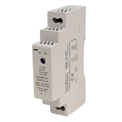 Netzteil Hutschiene BDR-15-24 24V 15W Input 100-240VAC Überlastschutz & kurzschl - Bild 1 von 4