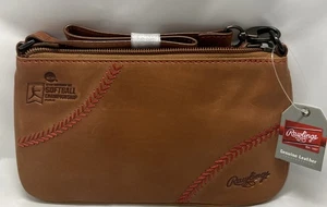 Muñequera de cuero Rawlings puntada de béisbol bronceada NCAA Div III 2022 Salem VA NUEVA CON ETIQUETAS - Imagen 1 de 6