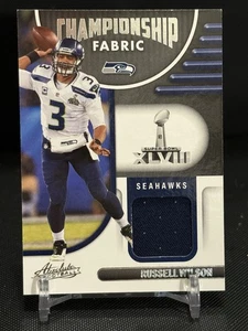 2021 Panini Absolute Championship Fabric Russell Wilson Jersey 1 color Wisconsin - Picture 1 of 2