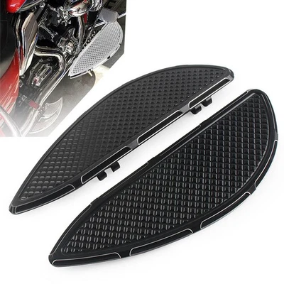For Harley Road Electra Glide Classic FLHTC FLHTCU Driver Floorboards Black 2PCS - Image 1 of 4