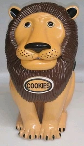 Tarro de galletas The Original Tiger Roaring Talking Lion Animal amarillo 1999 funciona - Imagen 1 de 8