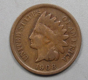 Centavo cabeza india de 1908 en muy buen estado/f. - Imagen 1 de 10