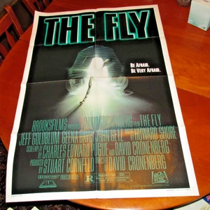 The Fly 1986 Original 1 Sheet Movie Poster Folded - Theater Used, VERSION A - Picture 1 of 6
