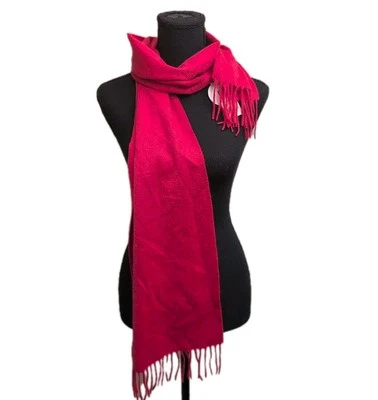 Bufanda Charter Club para mujer 100 % cachemir de lujo rosa con flecos nueva con etiquetas OS Foto 1 de 4