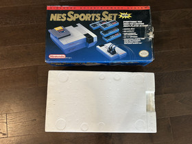 Original Nintendo NES Sports Set Box and Styrofoam Only Authentic *No Console*
