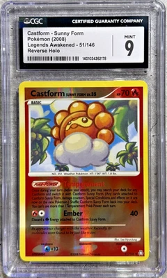 Pokemon Card Sunny Form Rev Holo CGC 9 Mint, Legends Awakened 51/146, 2008 (1) - Image 1 of 4