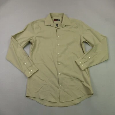 Camisa J Ferrar Para Hombre Manga Larga Mediana Abotonada Informal Calce Ajustado 15-15.5 Foto 1 de 4