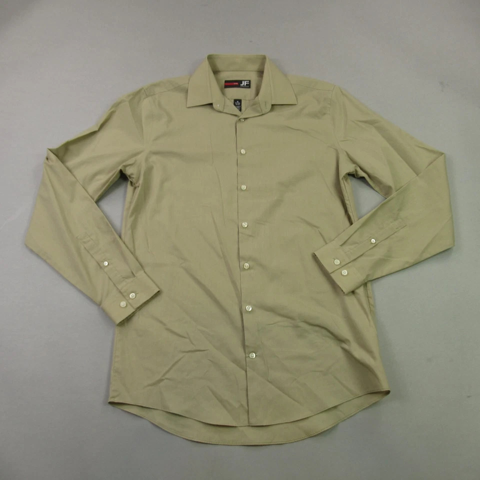 Camisa J Ferrar Para Hombre Manga Larga Mediana Abotonada Informal Calce Ajustado 15-15.5 Foto 1 de 4