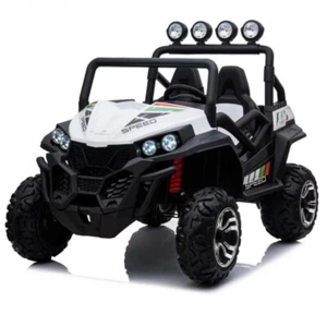 Little Riders Beach Buggy Speed 24V Electric Kids Ride On Car - White - Picture 1 of 7