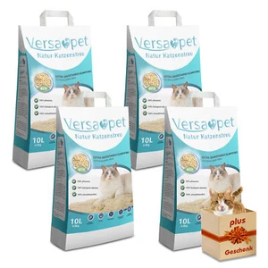 Versapet TOFU Katzenstreu klumpend Klumpstreu 4 x 4,6 kg + Geschenk
