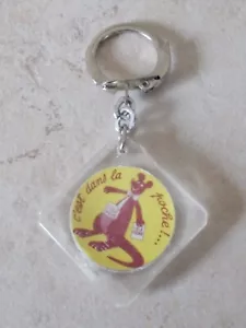 Vintage Magazine TELE POCHE Keyring key chain France plastic antique 1970s vtg - Picture 1 of 2