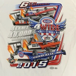 Gildan Mens Large Short Sleeve Shirt NHRA Racing Cars Sport Mello Yello 2015 - Picture 1 of 7