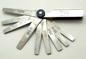 New Mitutoyo No 950-252 Tapered Thickness Gage USA with Inch and Metric Markings - Picture 1 of 2