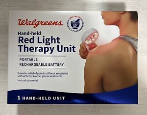 Walgreens Hand-Held Red Light Therapy Unit Natural Pain Relief, New In Box