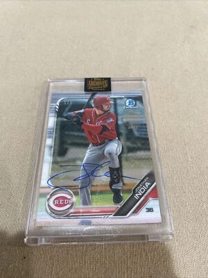 Topps Johnathan India Auto Archives Signatures #/6 Reds - Image 1 of 3