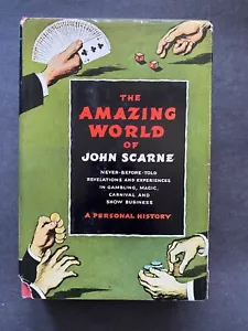 The Amazing World of John Scarne, by John Scarne - 1956 - 1st Ed HC Book DJ - Picture 1 of 12