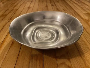 Lenox Large Silver Metal Serving Bowl Dish 14.5" Swirl Pattern Decorative Heavy - Picture 1 of 5