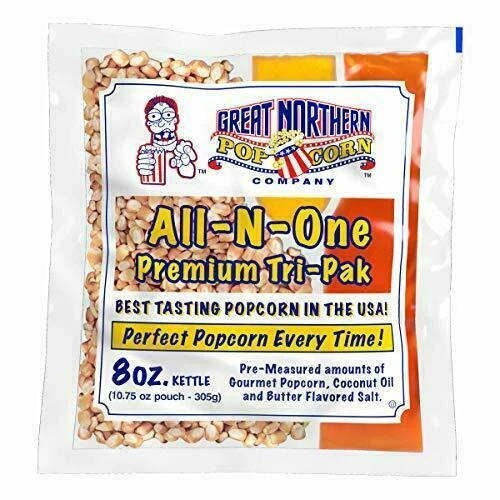 Great Northern Popcorn Company 4108 Premium 8oz Popcorn Portion Packs - 40 Pieces