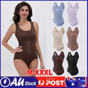 Women Corset Shapewear Bodysuit High Waist Tummy Control Corset Waist Trainer AU - Picture 1 of 19