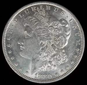 1880-O Morgan Silver Dollar Gorgeous Mint Luster AU - Picture 1 of 2