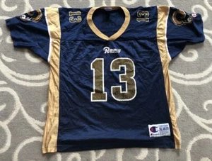 Vintage Kids Kurt Warner St. Louis Rams Champion NFL Football Jersey Kids XL - Picture 1 of 7