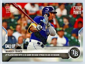 Tarjeta del mes 2021 Topps Now, Wander Franco Tampa Bay Rays #M-SEP - Imagen 1 de 2
