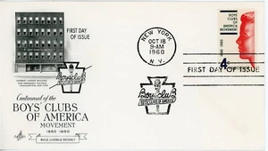 US Stamp #1163 Boys Clubs 4c - First Day Cover - New York NY Cancel - Picture 1 of 2